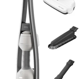 AEG Akku-Stielstaubsauger AS62HB25SH HYGIENIC 6000 CORDLESS CLEANER 2IN1 shell white, Innovative Roll in/Roll out Ladestation, Behältervolumen 300 m