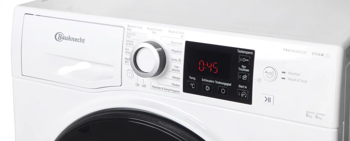 Bauknecht WT Super Eco 8614 C Waschtrockner, 8 kg Waschen & 6 kg Trocknen, 1400 U/Min, EEK; A / C, Active Care Wash & Dry – Bild 4