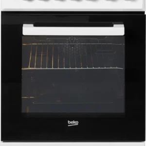 Beko Elektro-Standherd FSM57100GW, EEK: A, SimpleSteam, Heißluft mit Ringheizkörper, Zeitschaltuhr