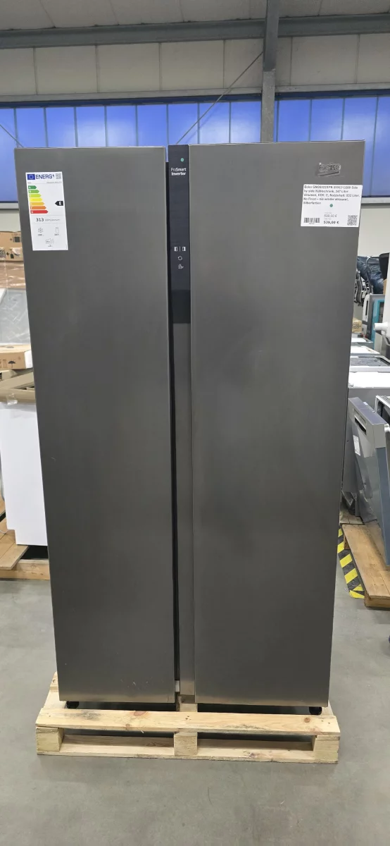Beko GNO5322XPN 8996313200 Side by side Kühlschrank, 347 Liter Volumen, EEK: E, Nutzinhalt: 532 Liter, No Frost – nie wieder abtauen!, Silberfarben – Bild 2