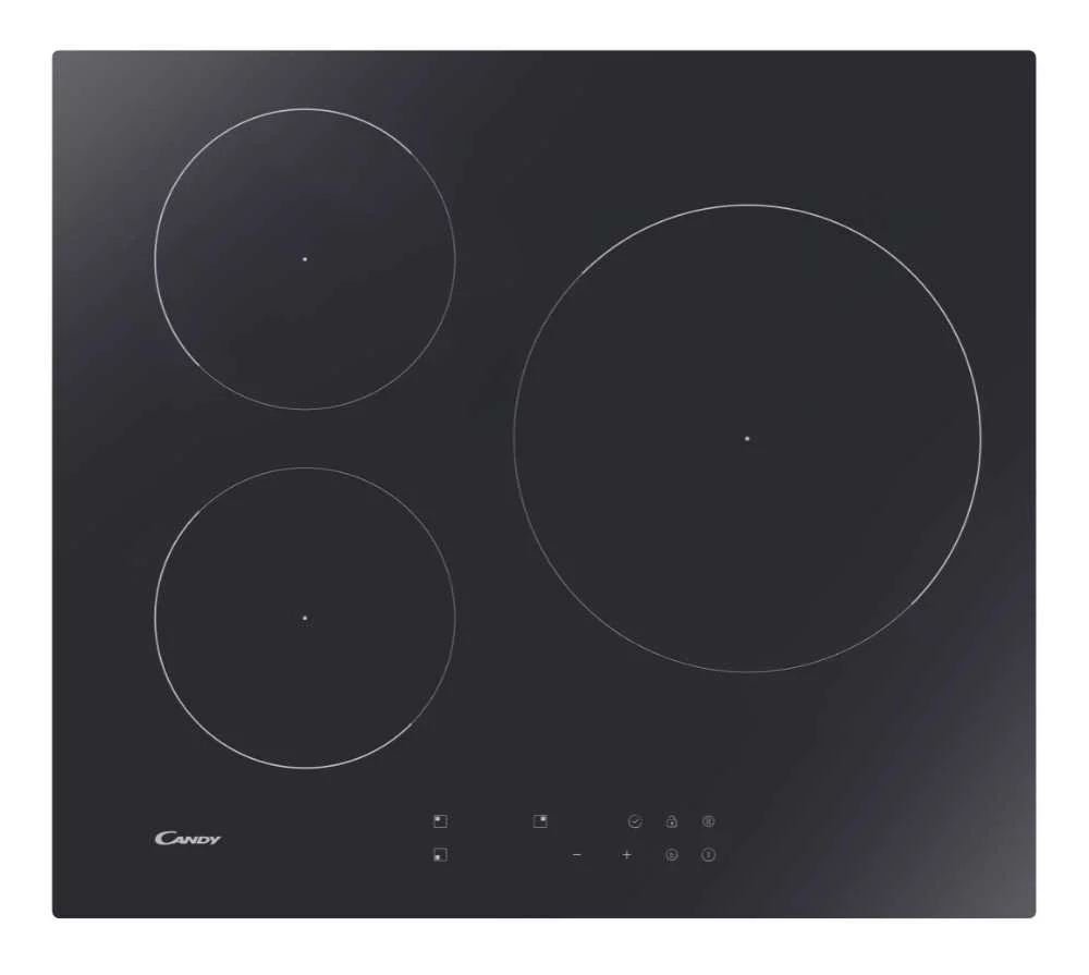 Candy CI633CTT Induktionskochfeld 3 Zonen, Touch Bedienung, 60er Breite, Überlastungsschutz