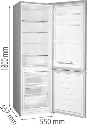 GORENJE RK418DPS4 Kühlgefrierkombination (D, 269 l, 1800 mm hoch, Grau)