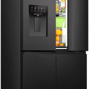 Hisense RQ5P470SYFD Multi Door Side by Side, mit Wasser-/Eisspender, 483 Liter Volumen, EEK: D, 235 kWh/Jahr