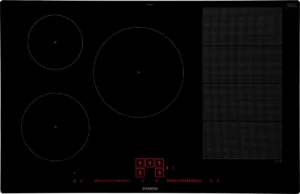 Siemens EX801LVC1E Kochmulde Induktion Autark, Flex-Induktions-Kochfeld von SCHOTT CERAN®, varioInduktion, Schwarz