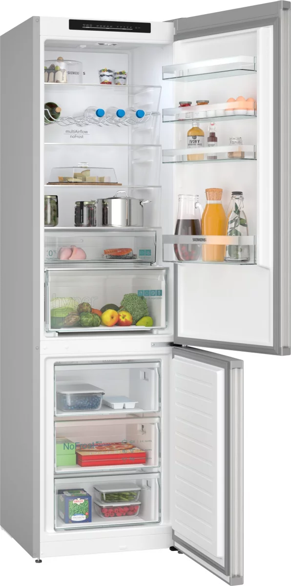 Siemens KG39N2LAF Kühl/Gefrierkombination, 363 Liter Volumen, EEK: A, noFrost, hyperFresh 0°C Schublade, nahtlose Platzierung, LED-Licht – Bild 3